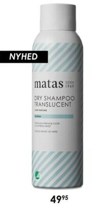 Matas Matas Dry Shampoo Translucent tilbud
