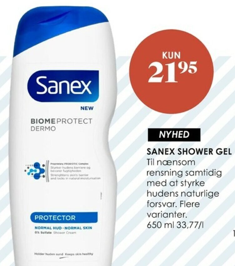 Sanex Shower Gel 650ml tilbud hos Matas
