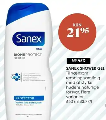 Matas Sanex Shower Gel 650ml tilbud