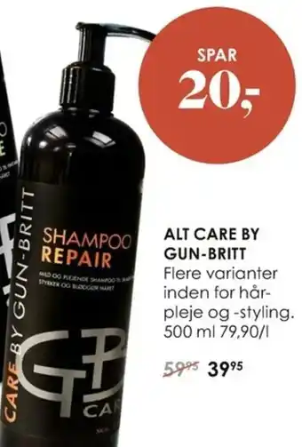 Matas Alt Care By Gun-Britt Shampoo Repair tilbud