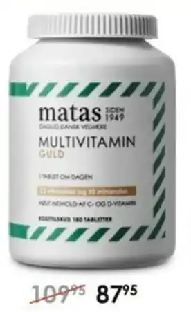 Matas Matas Multivitamin Guld tilbud