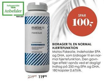 Matas Matas Fiskeolie tilbud