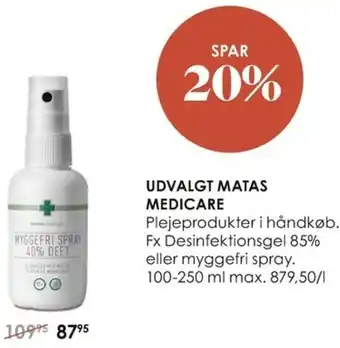 Matas Udvalgt Matas Medicare 100-250ml tilbud