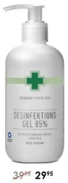 Matas Matas Medicare Desinfektions Gel 85% tilbud