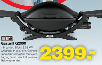 Bauhaus Gasgrill Q2000 tilbud