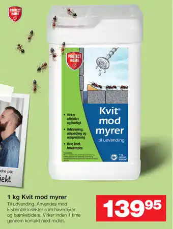 Bauhaus Kvit Mod Myrer 1kg tilbud