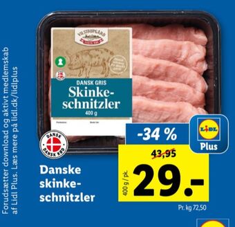 Lidl Vilstrupgård skinkeschnitzler tilbud