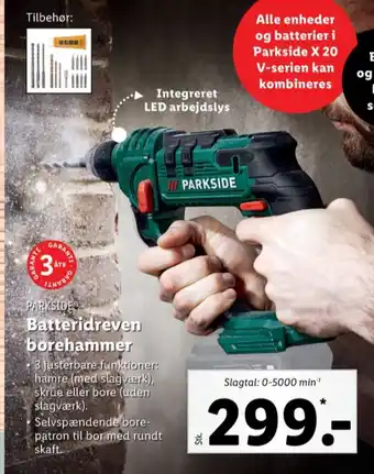 Lidl Parkside borehammer tilbud