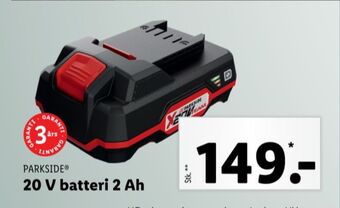 Lidl Parkside batteri tilbud