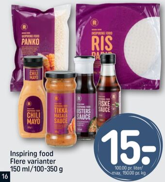 Inspiring food rispapir