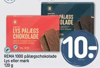 REMA 1000 Rema 1000 pålægschokolade lys tilbud