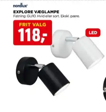 jem & fix Nordlux væglampe tilbud