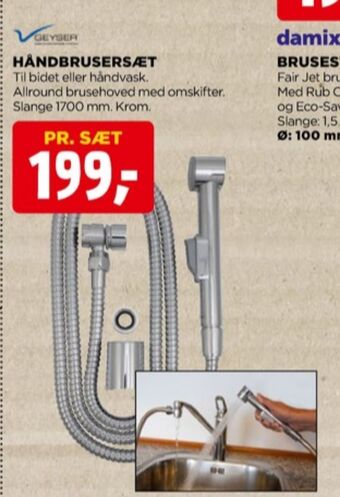 jem & fix Geyser håndbruser tilbud