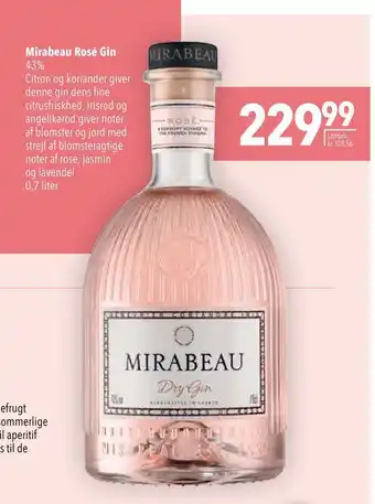 Mirabeau rosé gin