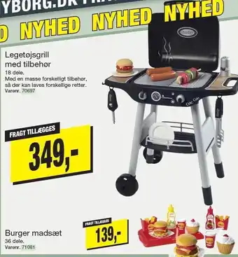 Harald Nyborg Legetøjsgrill m. tilbehør tilbud