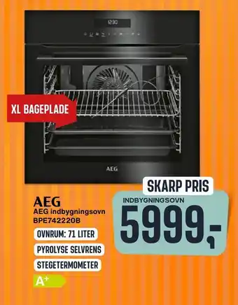 Skousen Aeg indbygningsovn bpe742220b tilbud