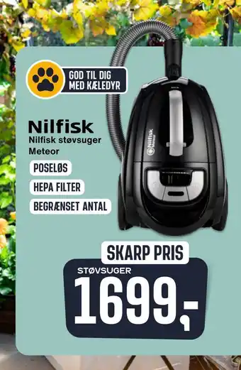 Skousen Nilfisk støvsuger meteor tilbud