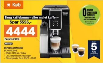 Power Delonghi espressomaskine tilbud
