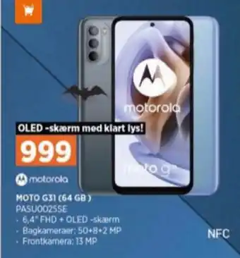 Power Motorola moto g31 mobiltelefon tilbud