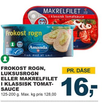Let-Køb Amanda torskerogn tilbud