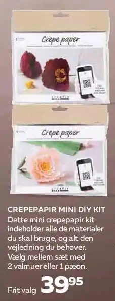 Bog & idé Crepepapir mini diy kit tilbud