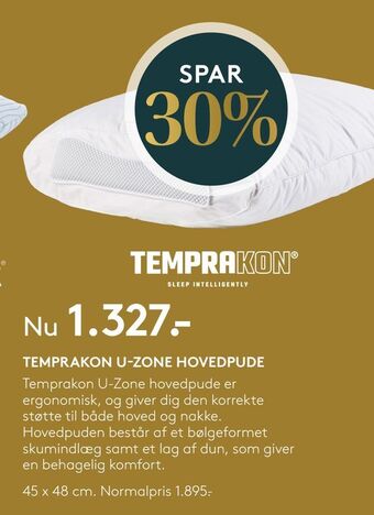 SengeSpecialisten Temprakon u-zone hovedpude tilbud