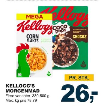 Let-Køb Kellogg's morgenmad tilbud