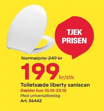 Toiletsæde liberty saniscan