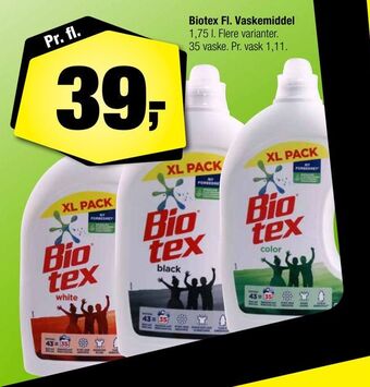 Calle Biotex fl. vaskemiddel tilbud