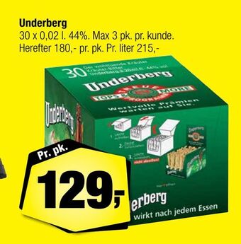 Calle Underberg tilbud