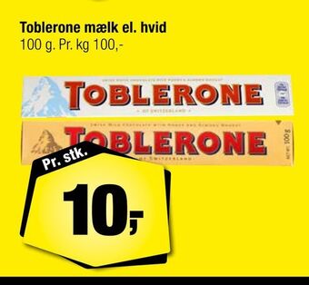 Calle Toblerone mælk el. hvid tilbud