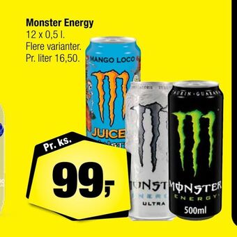 Calle Monster energy tilbud