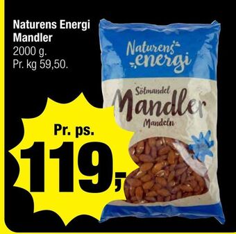 Calle Naturens energi mandler tilbud