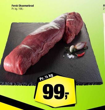 Fersk oksemørbrad