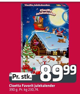 Fleggaard Cloetta favorit julekalender tilbud