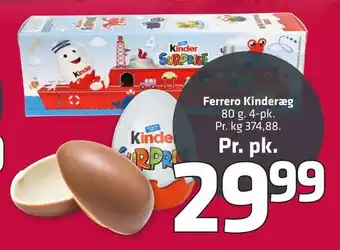 Fleggaard Ferrero kinderæg tilbud