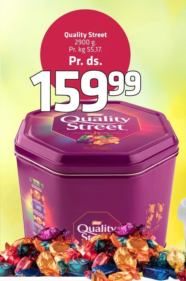 Quality street tilbud hos Fleggaard