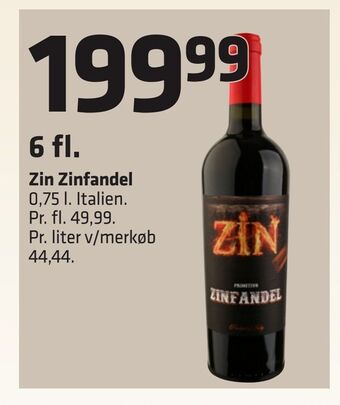 Fleggaard Zin zinfandel tilbud