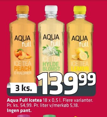 Fleggaard Aqua full icetea ingen pant tilbud