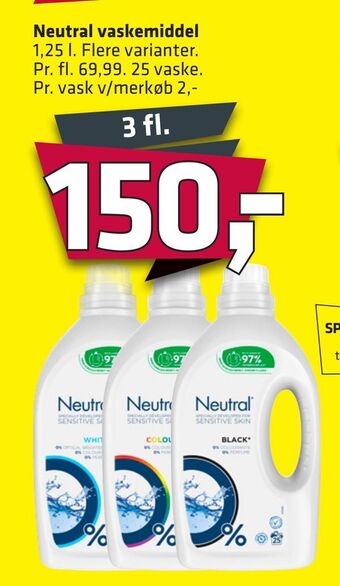 Fleggaard Neutral vaskemiddel tilbud