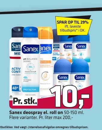 Fleggaard Sanex deospray el. roll on tilbud