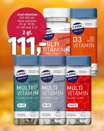 Fleggaard Livol vitaminer tilbud