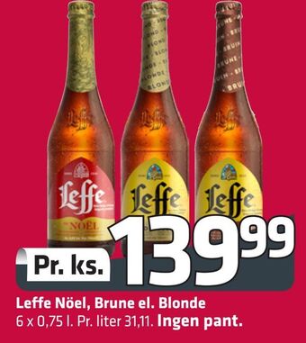Fleggaard Leffe nöel, brune el. blonde tilbud