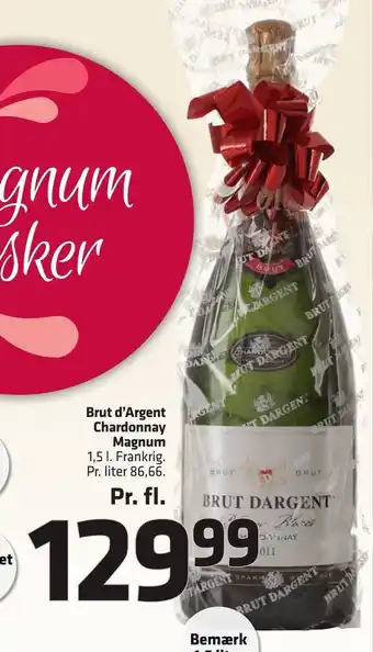 Brut d'argent chardonnay magnum