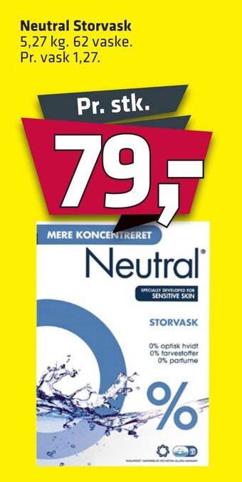 Fleggaard Neutral storvask tilbud