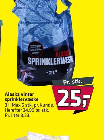Alaska vinter sprinklervæske