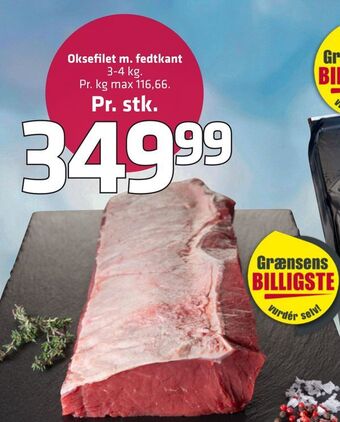 Fleggaard Oksefilet m. fedtkant tilbud