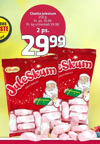 Fleggaard Cloetta juleskum tilbud