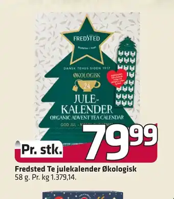 Fredsted te julekalender økologisk