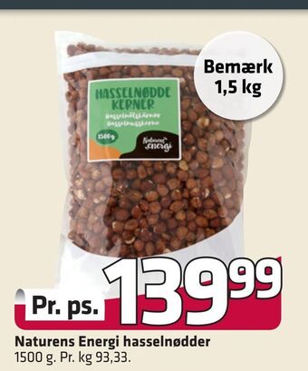 Fleggaard Naturens energi hasselnødder tilbud